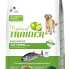 Natural Trainer Crocchette Tonno/Riso Per Cani Adulti Taglia Grande Sacco 12 Kg