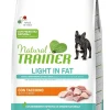 Natural Trainer Light In Fat Crocchette Tacchino Per Cani Adulti Taglia Mini 7kg