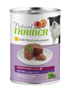 Natural Trainer Maintenance Mature Medium E Maxi Per Cani Umido Pollo Lattina 400g