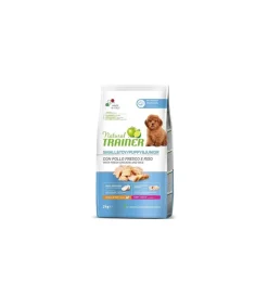 Natural Trainer Puppy & Junior Small & Toy Con Pollo Fresco E Riso 2Kg