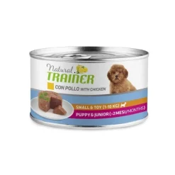Natural Trainer Puppy & Junior Small & Toy Con Pollo Per Cani Cuccioli 150g