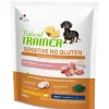 Natural Trainer Sensitive Senza Glutine Crocchette Al Salmone Cani Adulti Taglia Mini Sacco 800g