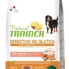 Natural Trainer Sensitive Senza Glutine Crocchette Salmone Per Cani Adulti Taglia Media/Grande 12kg