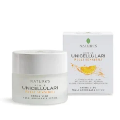 Nature's Acque Unicellulari Crema Viso Pelli Arrossati SPF20 50ml