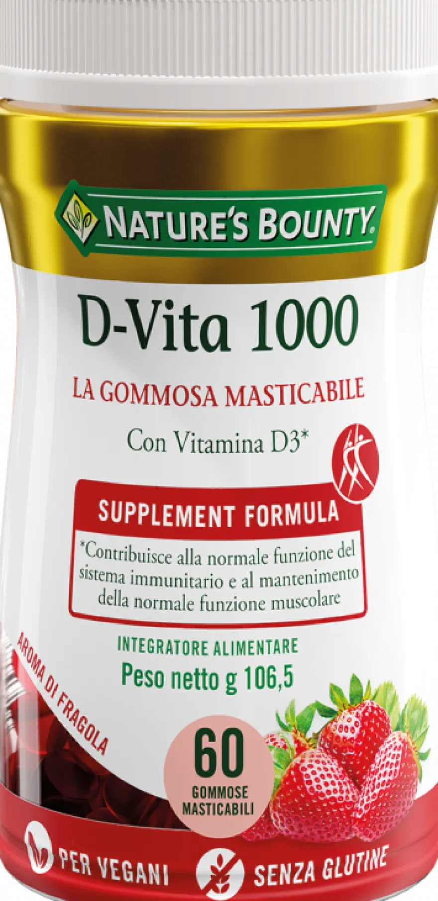 Nature's Bounty D-Vita 1000 60 Gommose Masticabili