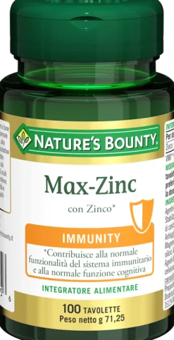 Nature's Bounty Max-Zinc 100 Tavolette
