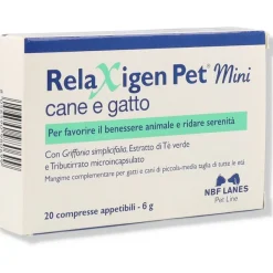Nbf Lanes Relaxigen Pet Mini - Mangime Cane/Gatto 20 Compresse