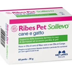 Nbf Lanes Ribes Pet Sollievo 60 Perle per Cane e Gatto