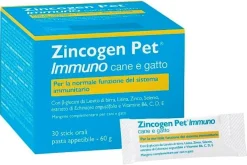 NBF Lanes Zincogen Pet Immuno Cane e Gatto 30 Stick Orali