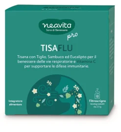 Neavita Filtroscrigno Tisaflu Tiglio Sambuco Eucalipto Vitamina c 18 Filtri