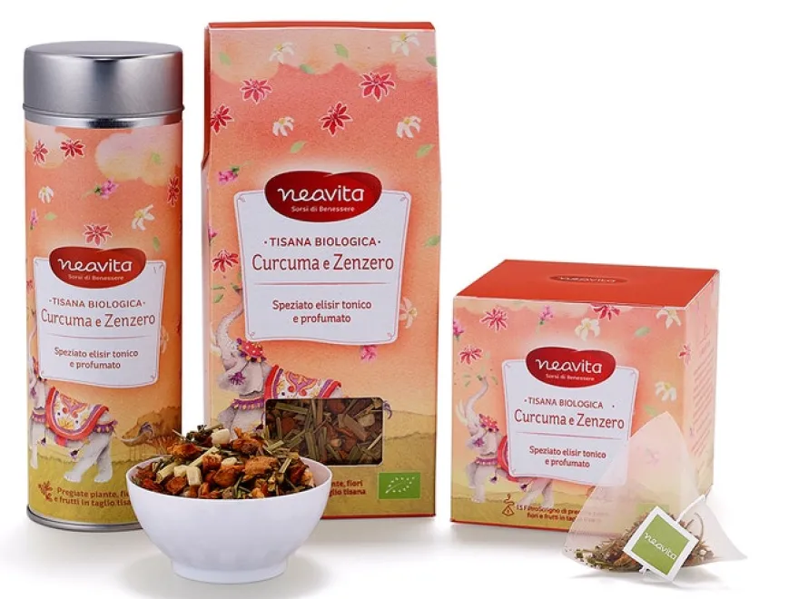 Neavita Silver Tin Tisana Curcuma E Zenzero Bio 80g