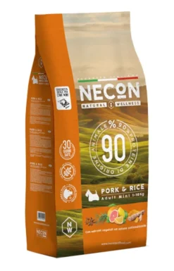 Necon Natural Wellness Crocchette Maiale E Riso Cane Taglia Mini Sacco 2kg