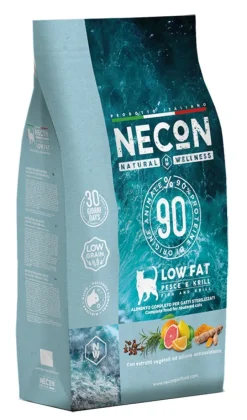 Necon Natural Wellness Steril Low Fat Crocchette Pesce Oceanico Gatti Sterilizzati Sacco 1,5kg