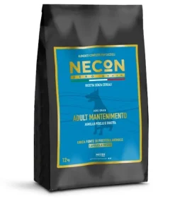 Necon Zero Grain Adult Mantenimento Crocchette Agnello E Piselli Cani Adulti Sacco 12kg