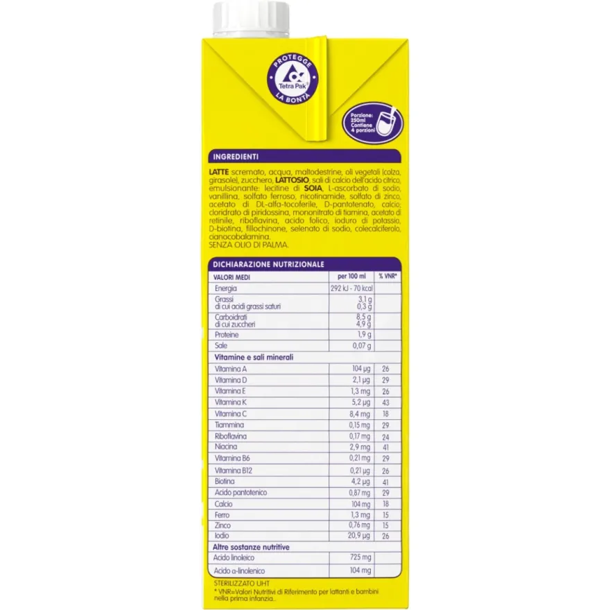 Nestlé Mio Latte Di Crescita Classico Liquido Brick 1 Litro