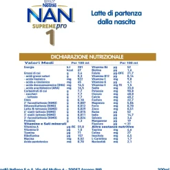 Nestlé NAN Supreme Pro 1 Latte Per Lattanti Dalla Nascita 300ml