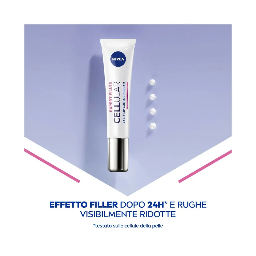 Nivea Cellular Expert Filler Crema Contorno Occhi & Labbra Anti-età 15ml