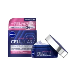 Nivea Cellular Expert Filler Crema Notte Anti-età Intensiva Spf15 Per Viso Antirughe 50ml