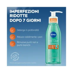Nivea Derma Skin Clear Gel Detergente Viso Anti-imperfezioni Per La Cura Della Pelle Grassa 150ml