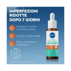 Nivea Derma Skin Clear Siero Viso Perfezionante & Riequilibrante Per La Cura Della Pelle 30ml