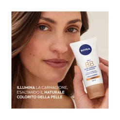 Nivea 5 in 1 Bb Cream Super Idratante 24h No Stop Dorata Crema Viso Colorata Con Spf15 50ml