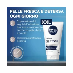 Nivea Men Sensitive Gel Detergente Viso Uomo XXL 150ml