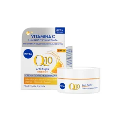 Nivea Q10 Anti-rughe Energy Crema Viso Giorno Illuminante Spf 15 Antirughe Energizzante 50ml
