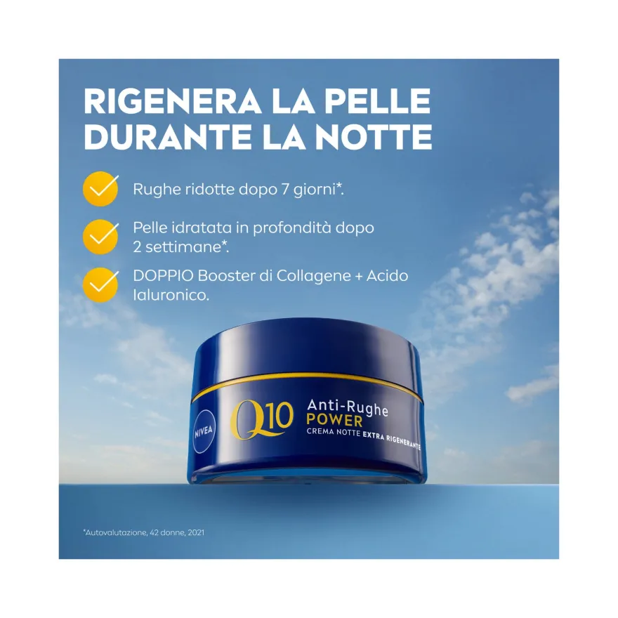 Nivea Q10 Anti-rughe Power Crema Viso Notte Extra Rigenerante Antirughe E Idratante 50ml