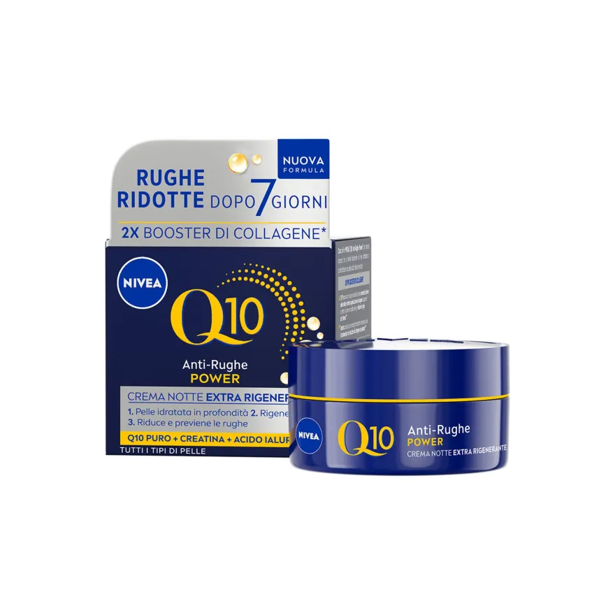 Nivea Q10 Anti-rughe Power Crema Viso Notte Extra Rigenerante Antirughe E Idratante 50ml