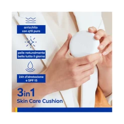 Nivea Q10 Plus Anti-age 3in1 Skin Care Cushion Dark Crema Viso Colorata Anti-età Fp15 15ml