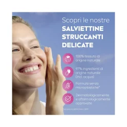 Nivea Salviettine Struccanti 3in1 Idratanti Salviette Struccanti per Pelli Secche 25 Pezzi