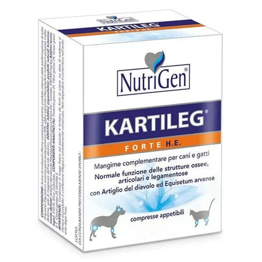 Nutrigen Kartileg Forte He Mangime Complementare Per Articolazioni Cani/Gatti 300 Compresse