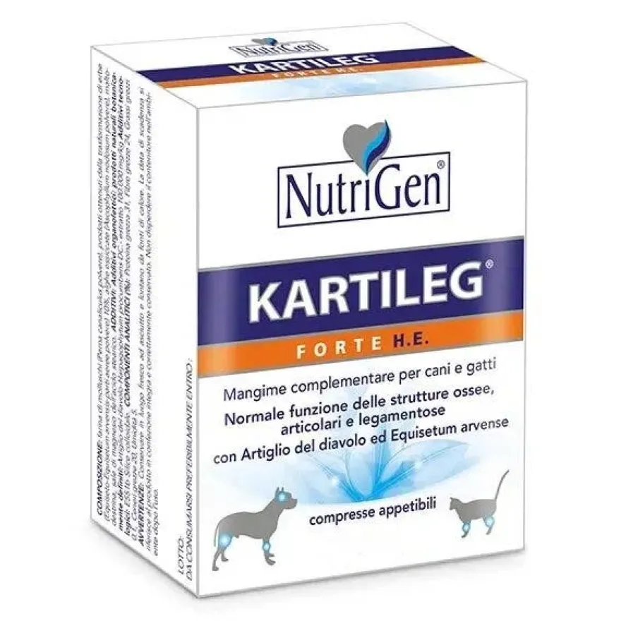 Nutrigen Kartileg Forte He Mangime Complementare Per Articolazioni Cani/Gatti 600 Compresse