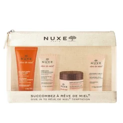 Nuxe Trousse Balsamo Viso 15ml + Balsamo Corpo 30ml + Crema Mani 15ml + Gel Detergente 30ml