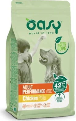 Oasy Cane Adult Performance Crocchette Con Pollo Per Cani Sacco 12 Kg