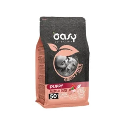 Oasy Grain Free Puppy Medium & Large Con Tacchino Per Cani Cuccioli 2.5kg