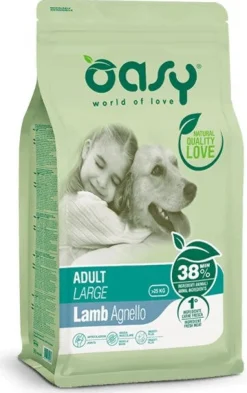 Oasy Lifestage Adult Large Agnello Cibo Secco Per Cani 12Kg