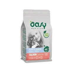 Oasy One Animal Protein Puppy & Junior Small & Mini Con Salmone Per Cani Cuccioli 800g