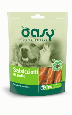 Oasy Salsicciotti Di Pollo Snack Per Cani 100g