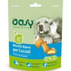 Oasy Snack Al Pollo Biscotti Ripieni Cani Cuccioli 70g