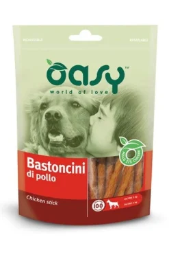 Oasy Snack Bastoncini di Pollo Per Cani 100g