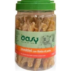 Oasy Snack Cani Involtini con Filetto di Pollo 350g