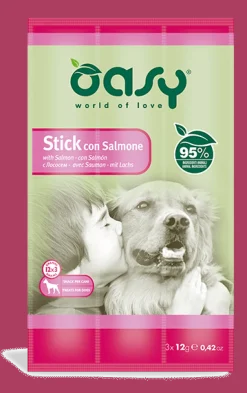 Oasy Snack Con Salmone Per Cani 3 Sticks