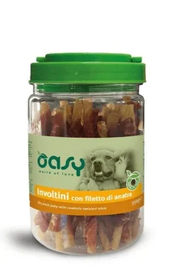 Oasy Snack Dog Involtini Con Filetto Di Anatra Per Cani 350g