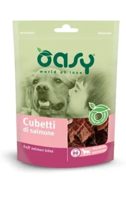 Oasy Snack per Cani Cubetti di Salmone 80g