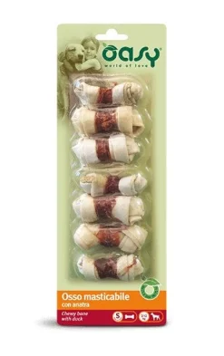 Oasy Snack per Cani Osso Masticabile con Anatra Taglia S 85g
