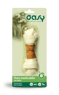 Oasy Snack per Cani Osso Masticabile con Pollo Taglia L 67g