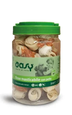 Oasy Snack per Cani Osso Masticabile con Pollo Taglia S 350g