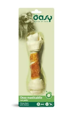 Oasy Snack per Cani Osso Masticabile con Pollo Taglia XL 98g
