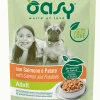 Oasy Straccetti In Salsa Con Salmone E Patate Per Cani Adulti Bustina 100g